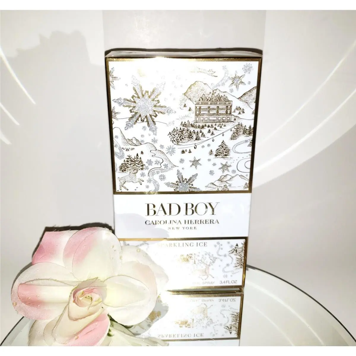 Carolina Herrera Bad Boy Sparkling Ice Eau De Toilette Edt Cologne 3.4oz