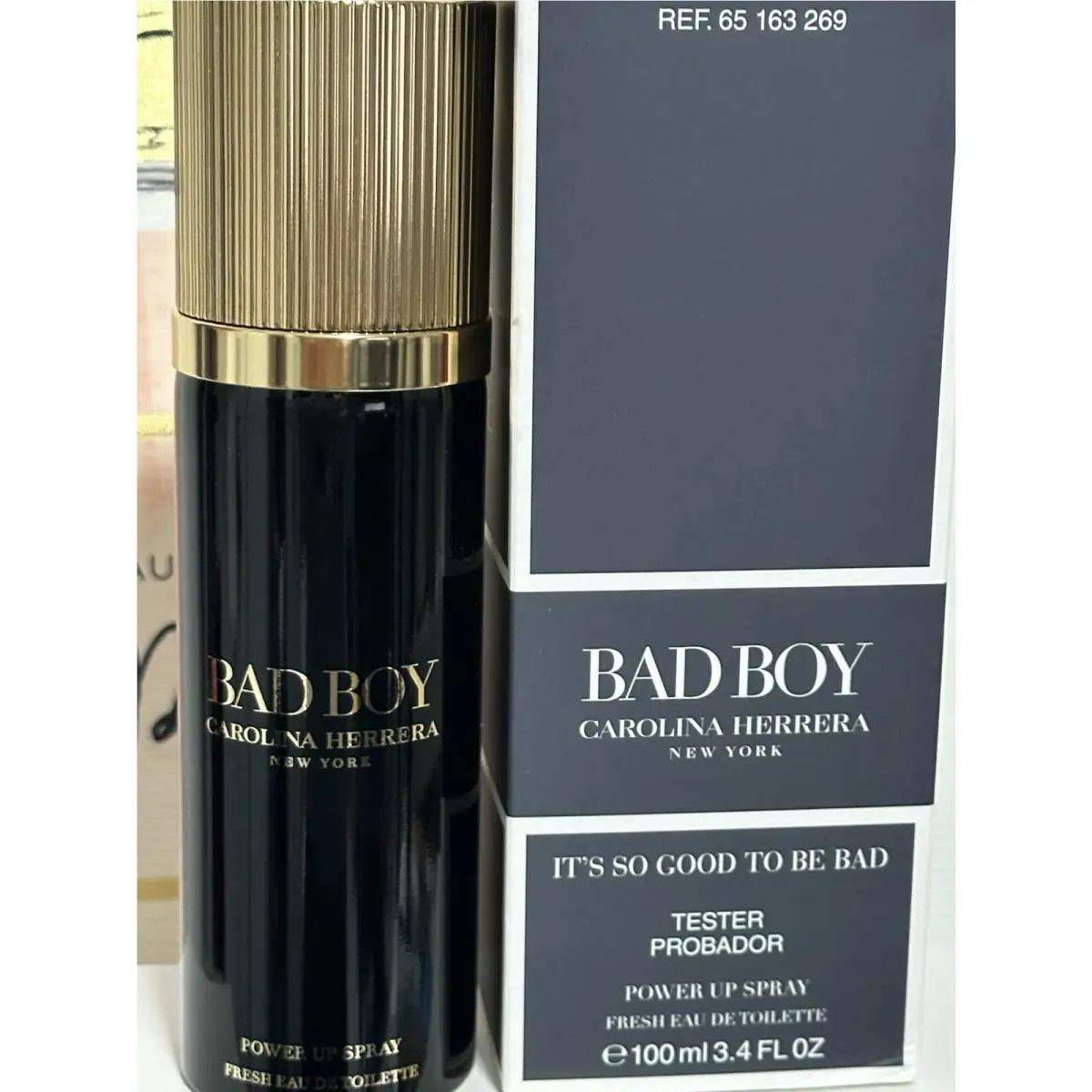 Carolina Herrera Bad Boy Eau De Toilette 3.4 oz Edt For Men