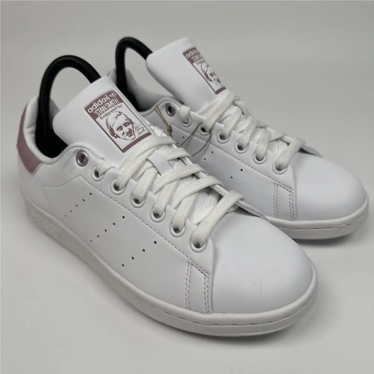 Adidas Stan Smith Women`s Shoes White Purple GY9386 Size 7