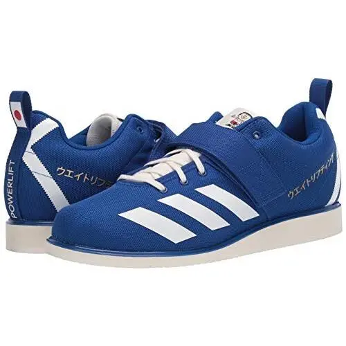 Adidas Men`s Powerlift 4 Cross Trainer Size 19 Royal Blue with White Stripes - Blue