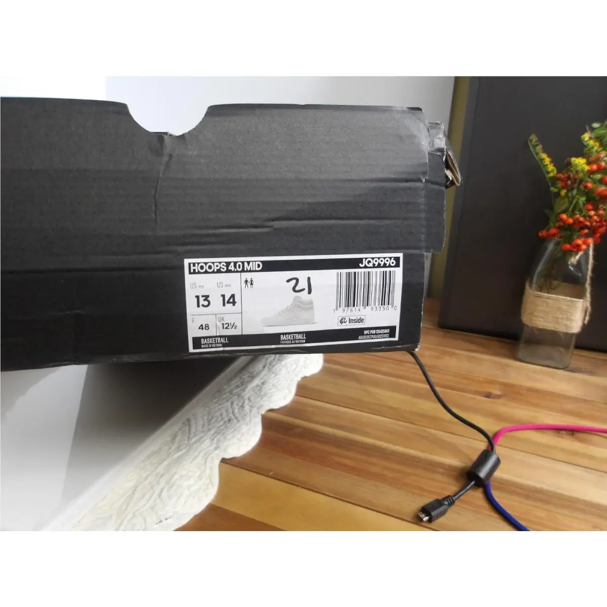 Adidas shoes - adidas Hoops 4.0 - Hoops - JQ9996 - White 6