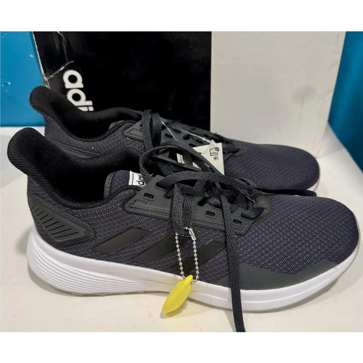 Adidas Duramo 9 Women Size 6 1/2 Carbon Black B75990 Running Shoes