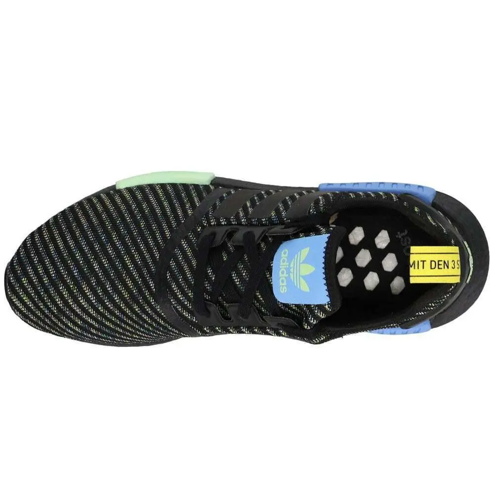 Adidas shoes - adidas NMD R1 - NMD - EG7945 - Black,Blue,Yellow (UPC: 193103651399) 2