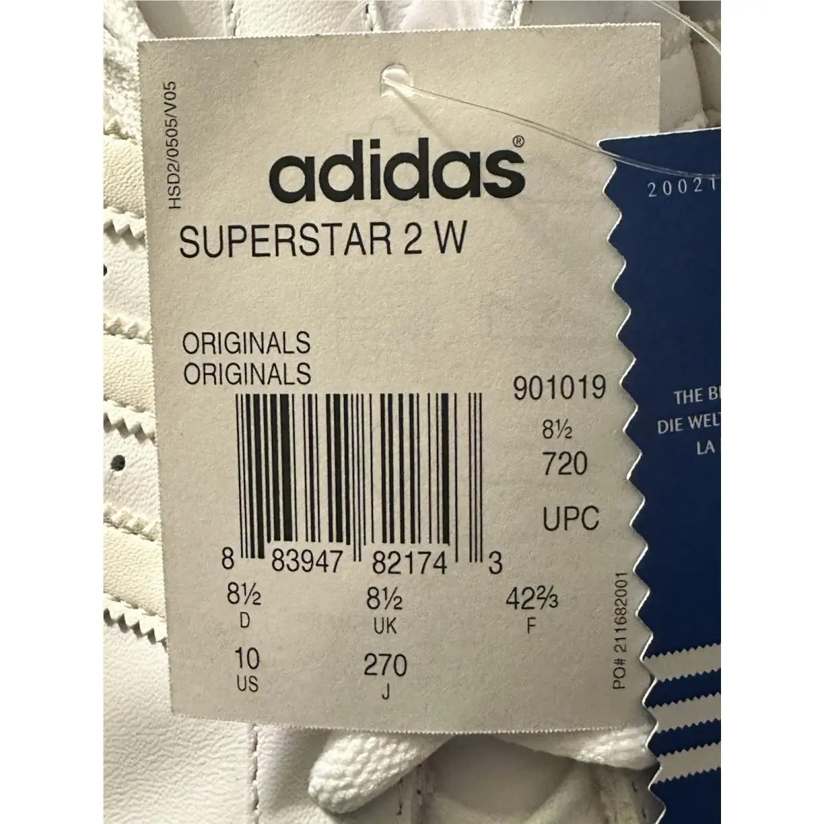 Adidas shoes - adidas Superstar 2 - Superstar - 901019 - White 3