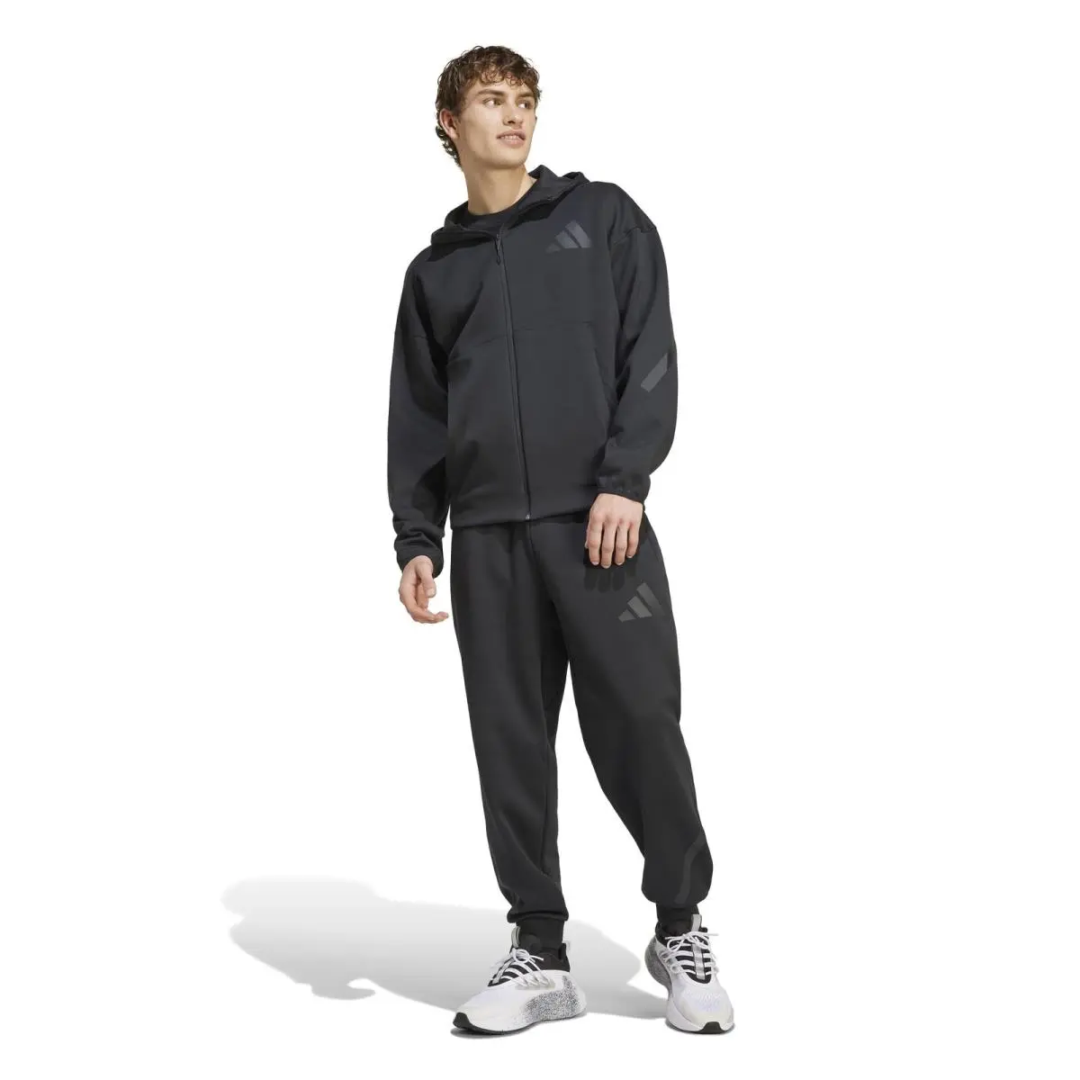 Adidas Men`s Z.n.e. Full-zip Hoodie Black M