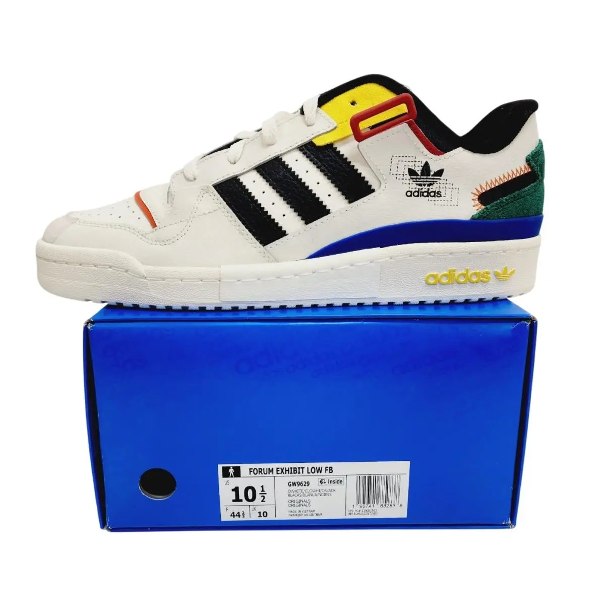 Adidas Sneakers Size 10.5 Men’s Forum Exhibit Low Fb GW9629 Multicolor
