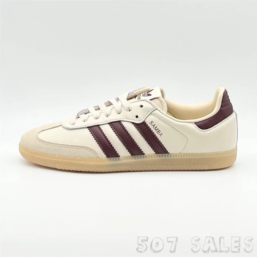Adidas Samba OG Wonder White / Shadow Red / Gum JS3830 Size 8