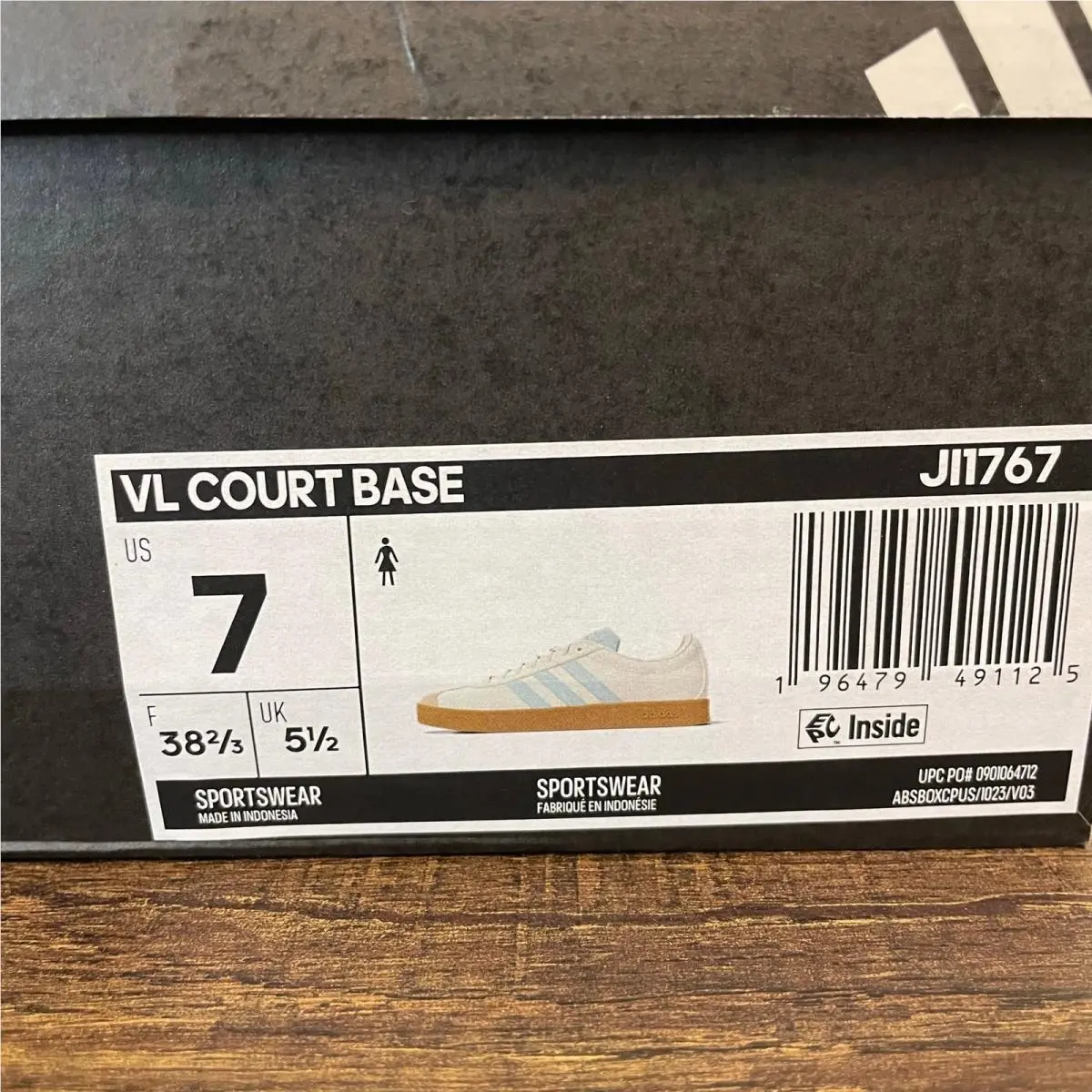 Adidas shoes - adidas VL Court Base - Court Base - JI1767 - White (UPC: 196479491125) 2
