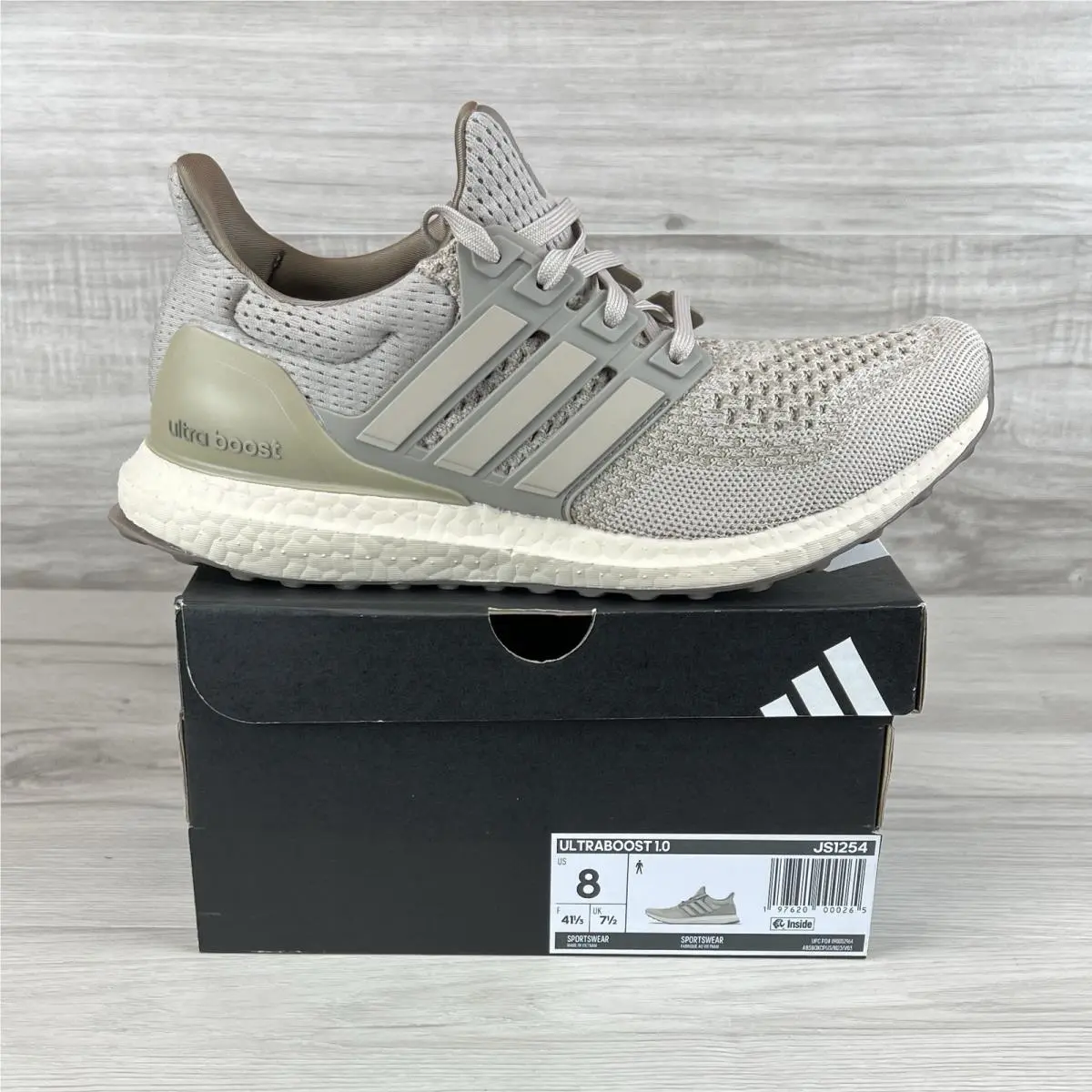 Adidas Ultra Boost 1.0Blanch Cargo Wonder Beige Putty Beige JS1254 Mens Size 8