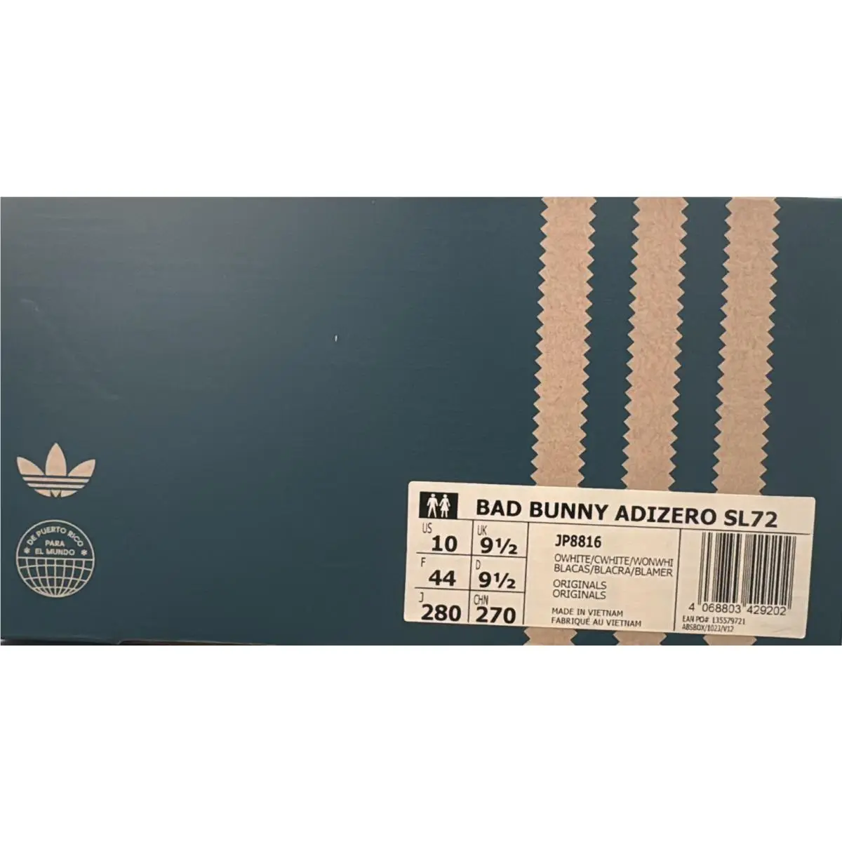 Adidas shoes - adidas Adizero SL 72 Bad Bunny - JP8816 - White 0