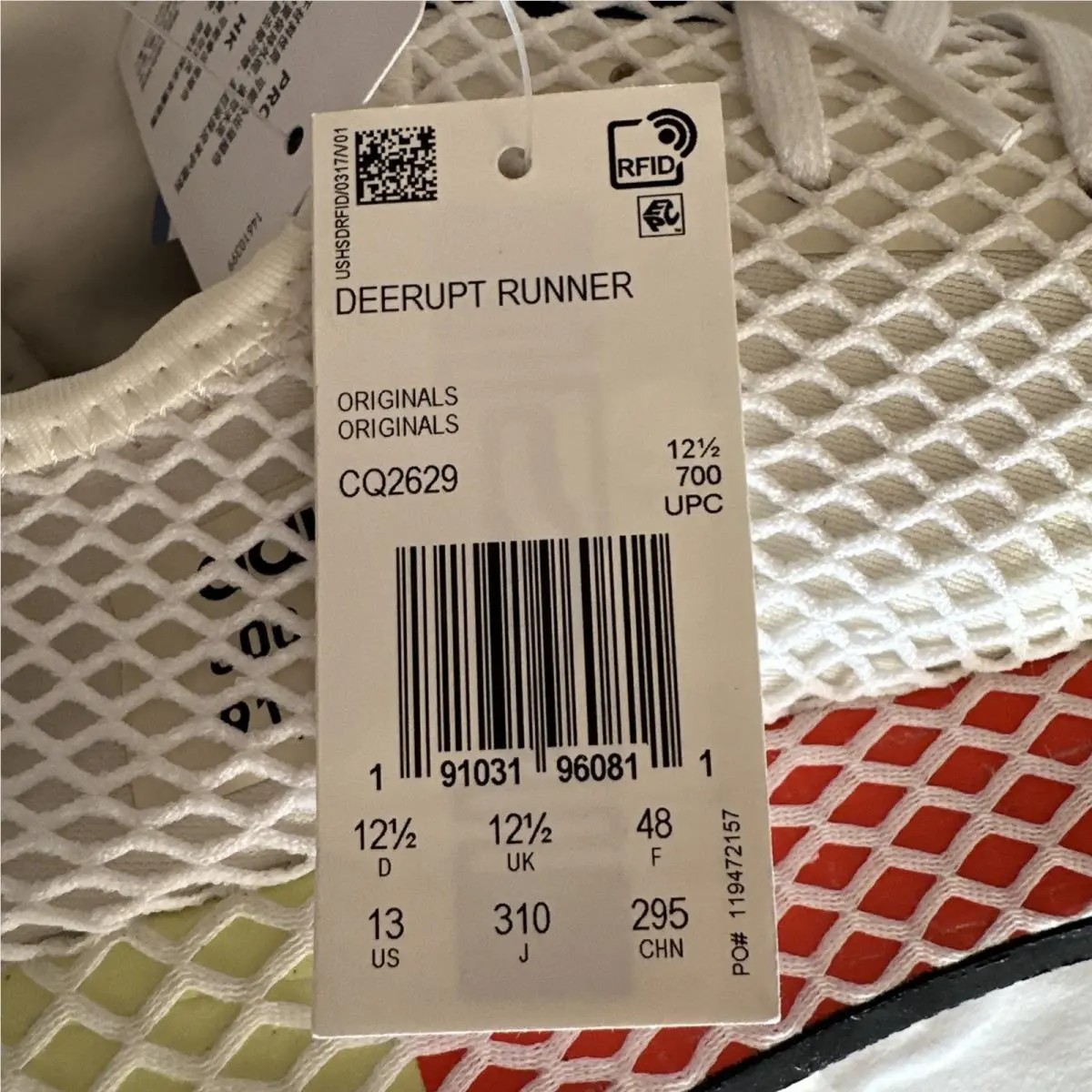 Adidas shoes - adidas Deerupt - Deerupt - CQ2629 - White, Manufacturer: Core Black/Running White 9