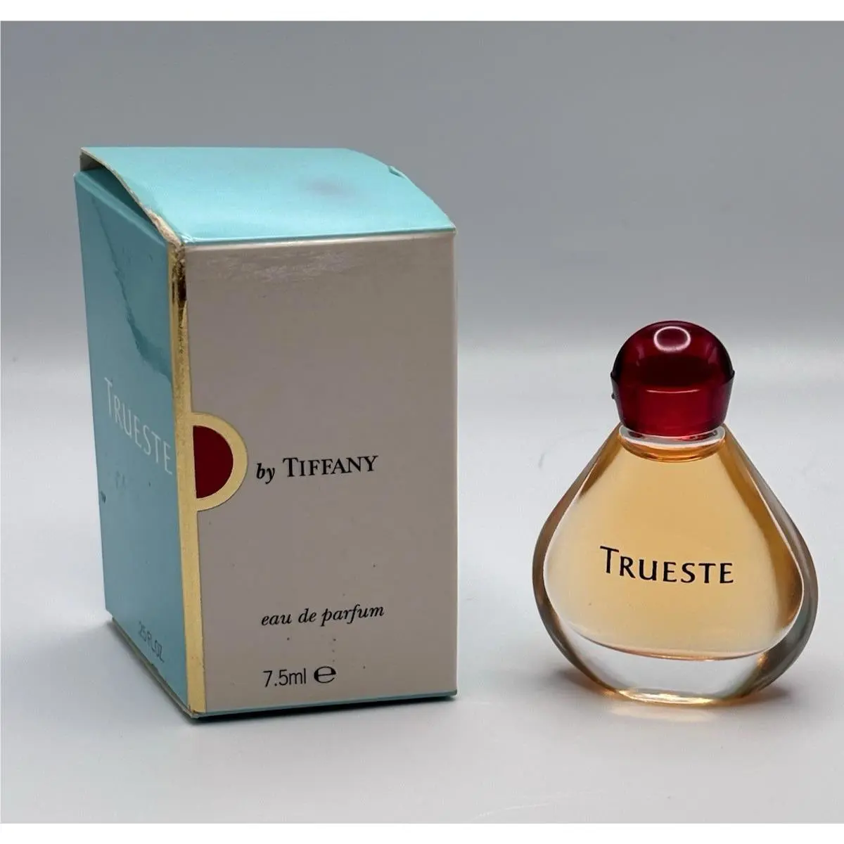 Trueste by Tiffany Mini Eau de Parfum Edp Red Top 7.5 ML Full w/ Box