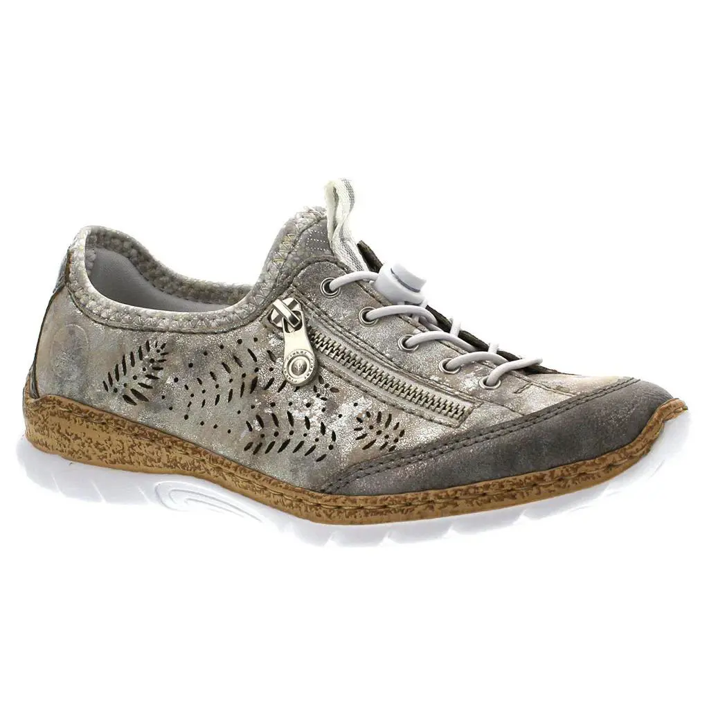 Rieker Women`s N42K6-40 Nikita Sneakers - Grey Metallic