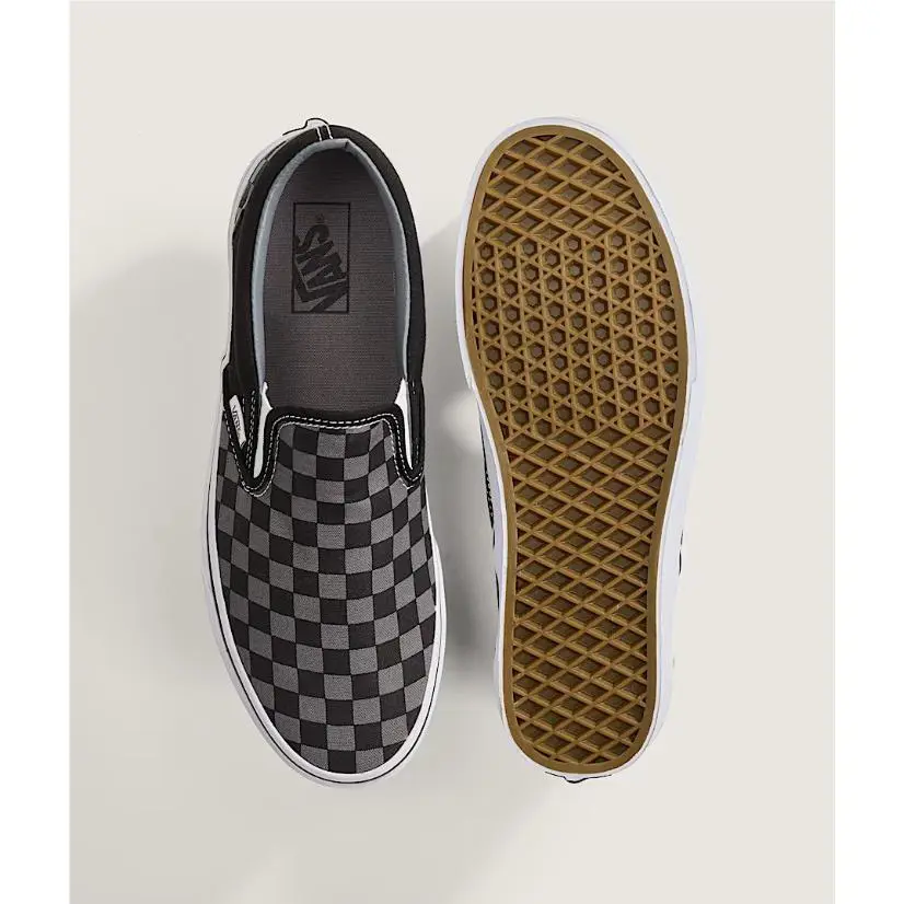 Vans shoes - CHECKERBOARD - CHECKERBOARD - Ivory, s: Black/Pewter Checkerboard 0