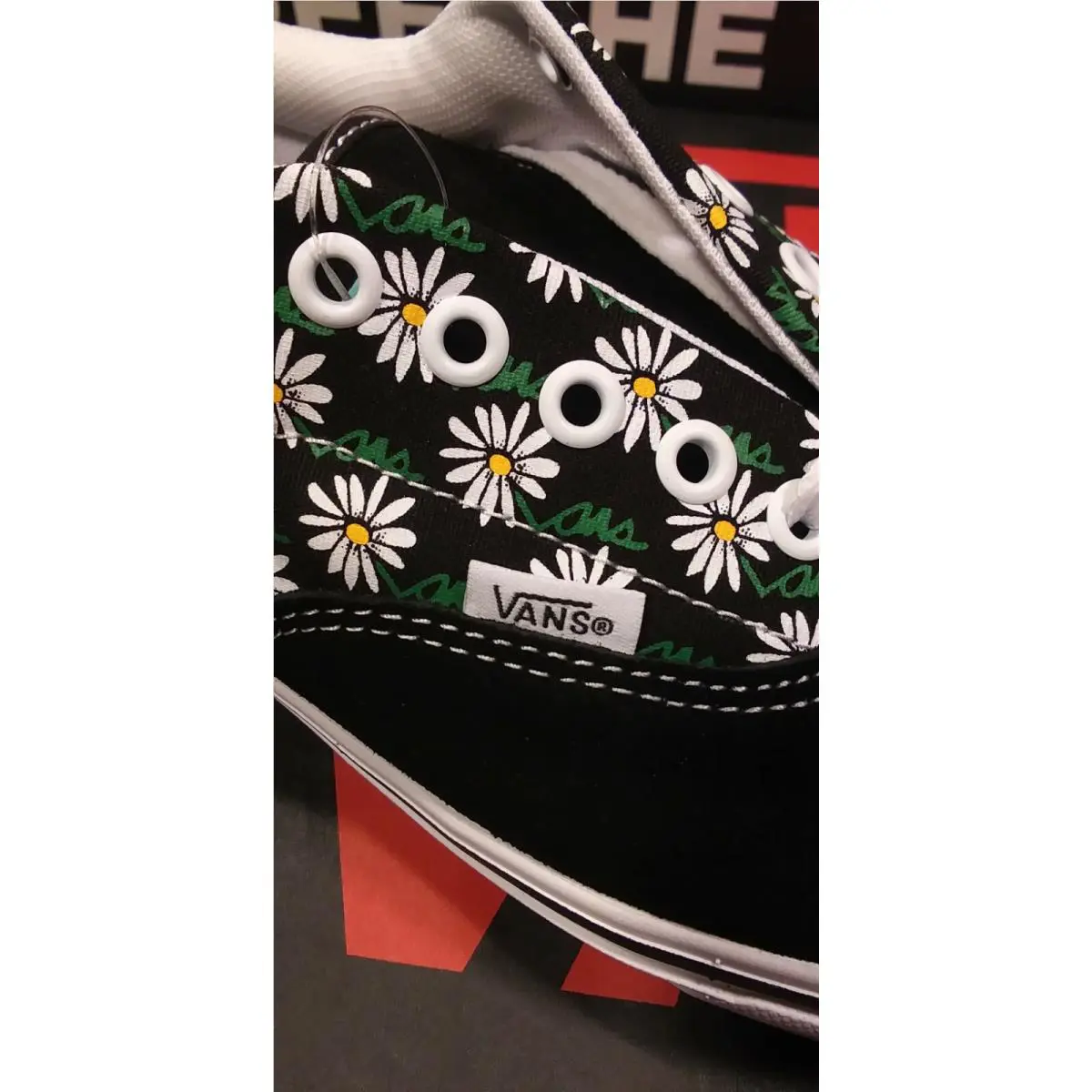 Vans shoes - Flowers - Flowers - VN0A3WMA49K - Black Green 4