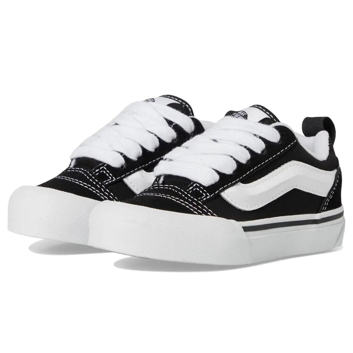Unisex Sneakers Athletic Shoes Vans Kids Knu Skool Little Kid - Black/True White