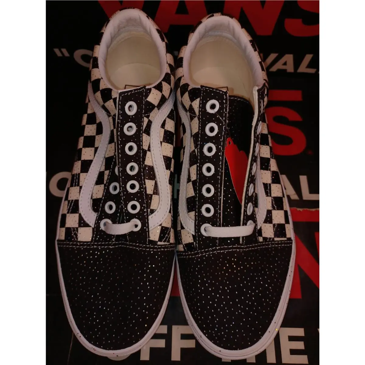 Vans shoes - VANS Old Skool - Old Skool - VN0A4U3B2NA - (Confetti) Black / True White, Manufacturer: (Confetti) Black / True White 9