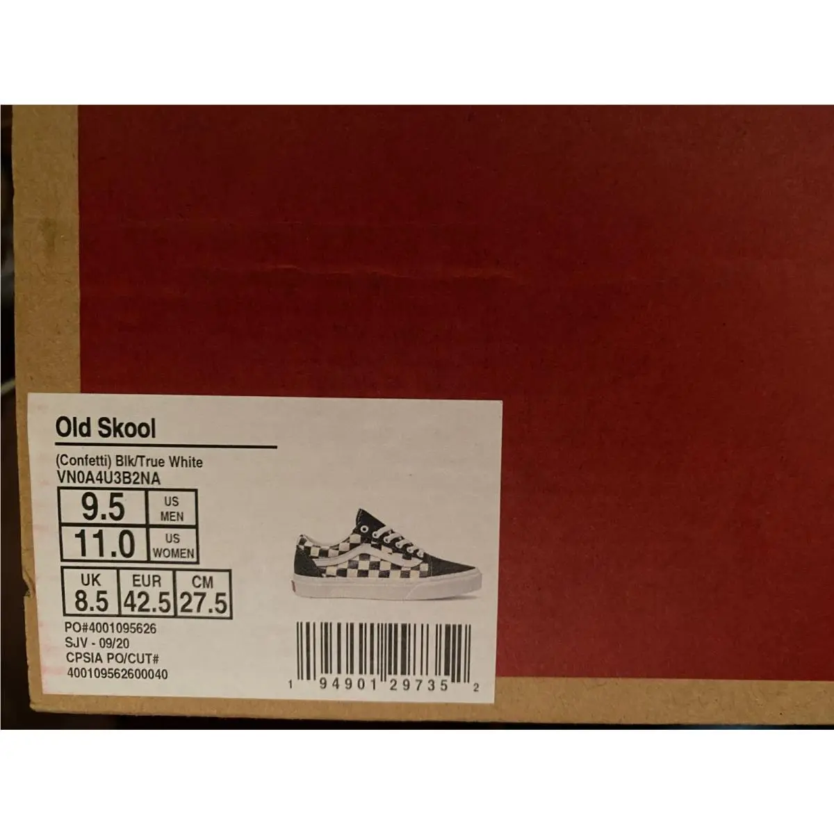 Vans shoes - VANS Old Skool - Old Skool - VN0A4U3B2NA - (Confetti) Black / True White, Manufacturer: (Confetti) Black / True White 0