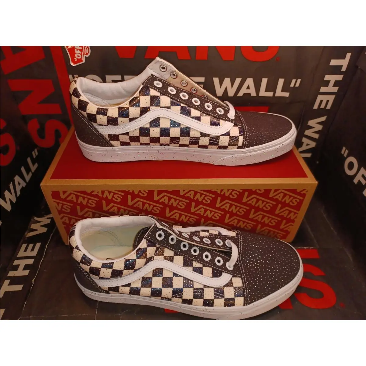 Vans shoes - VANS Old Skool - Old Skool - VN0A4U3B2NA - (Confetti) Black / True White, Manufacturer: (Confetti) Black / True White 1