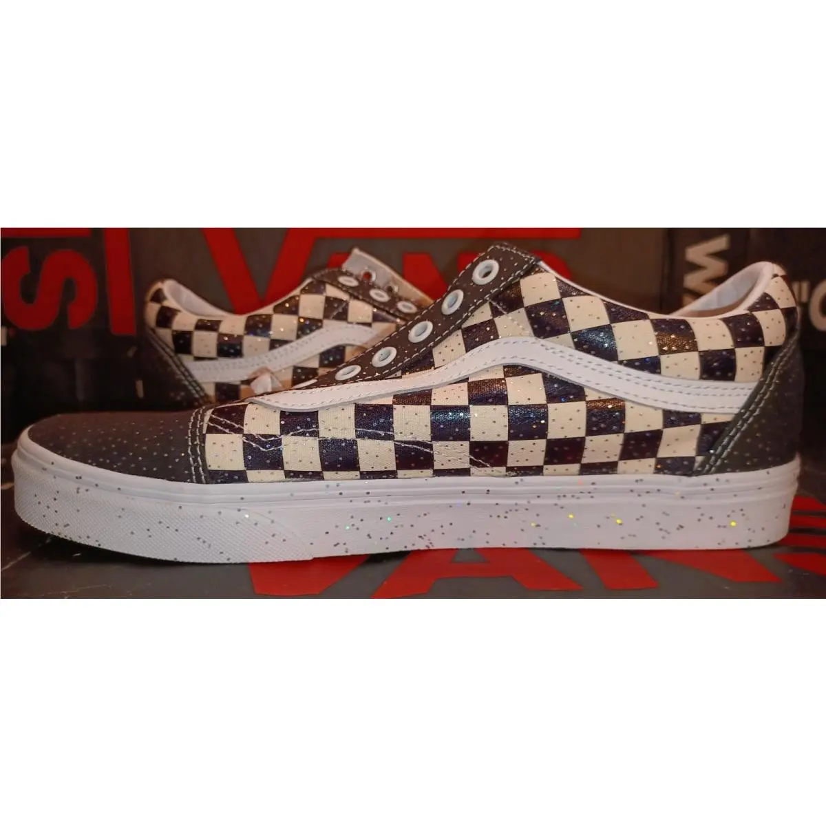 Vans shoes - VANS Old Skool - Old Skool - VN0A4U3B2NA - (Confetti) Black / True White, Manufacturer: (Confetti) Black / True White 3