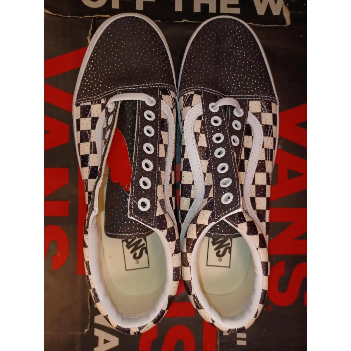 Vans shoes - VANS Old Skool - Old Skool - VN0A4U3B2NA - (Confetti) Black / True White, Manufacturer: (Confetti) Black / True White 7