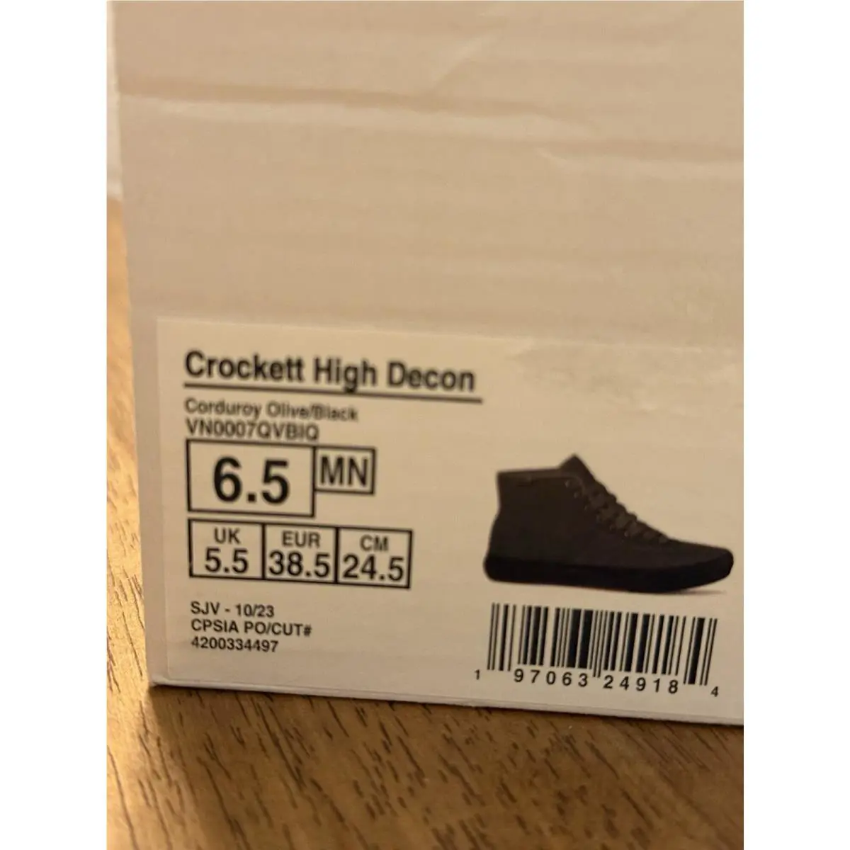 Vans shoes - VANS Crockett - Crockett - Green (UPC: 0197063249184) 7