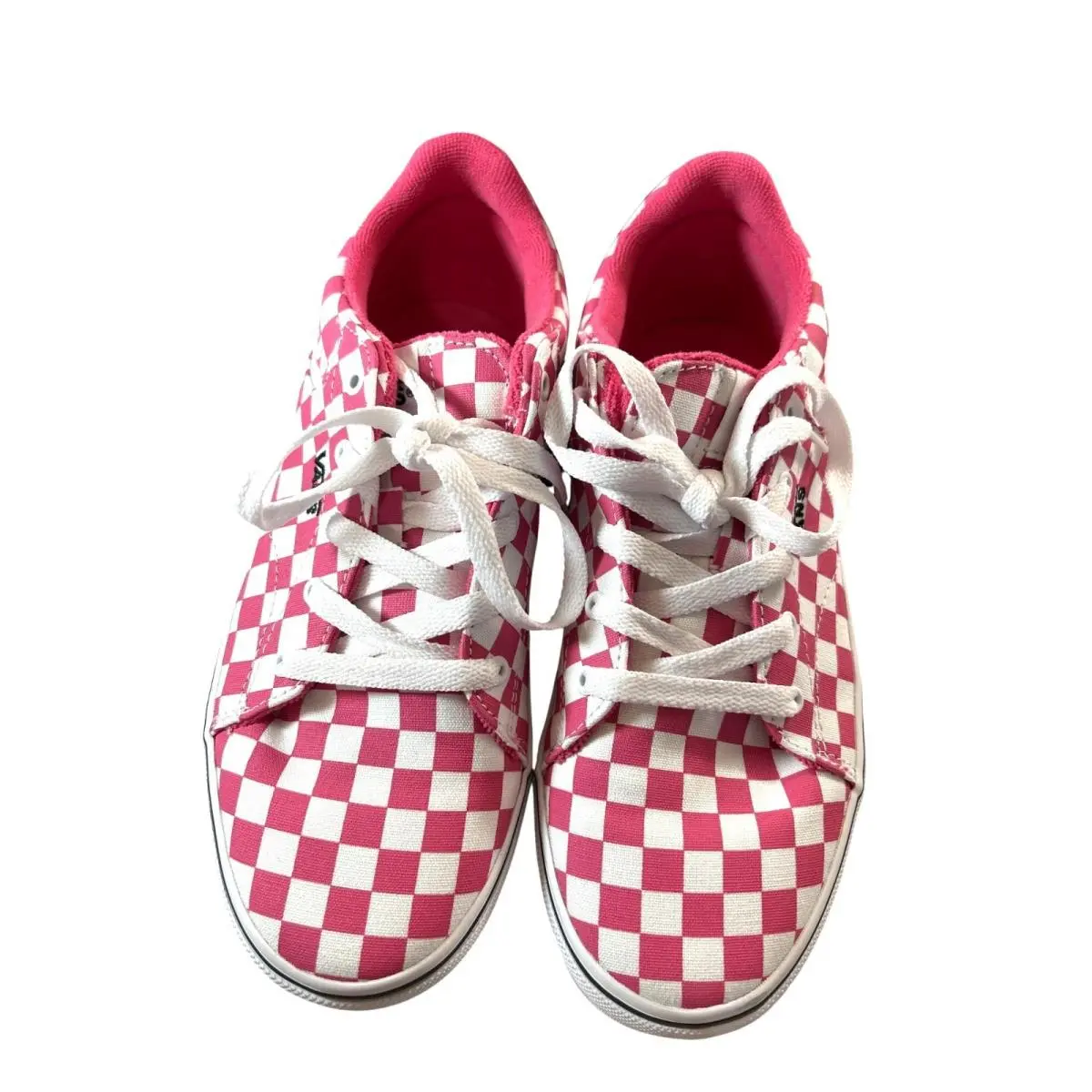 Vans Girls Sneakers US Missy Seldan Checkerboard Honeysuckle Pink/wht Size 5