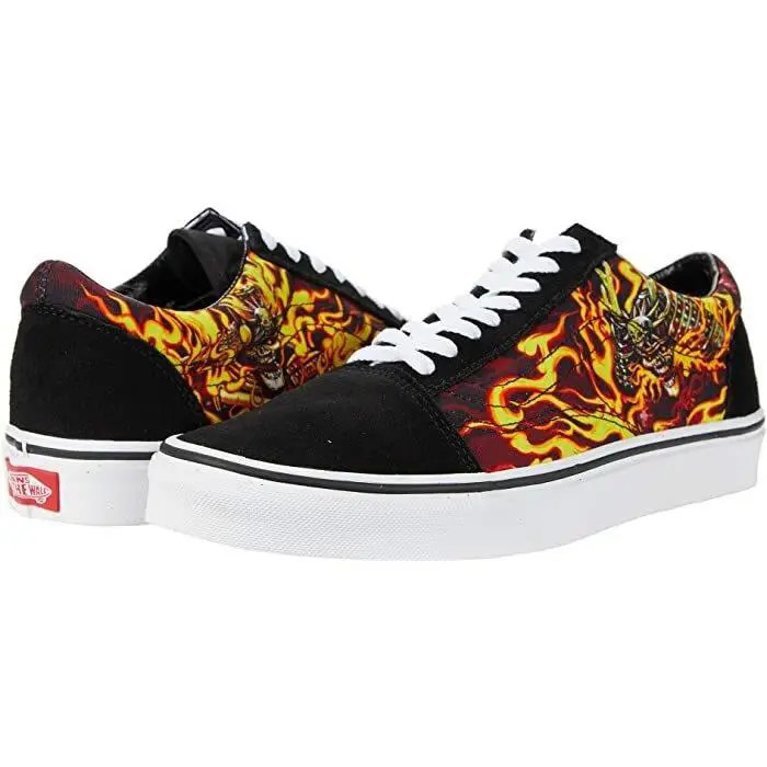 Vans shoes - BLACK FLAME SKULLS - VN0A3WKT44I 0