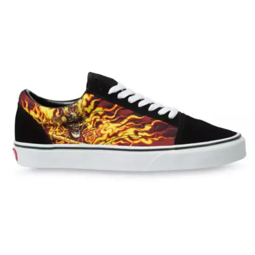 Vans shoes - BLACK FLAME SKULLS - VN0A3WKT44I 1
