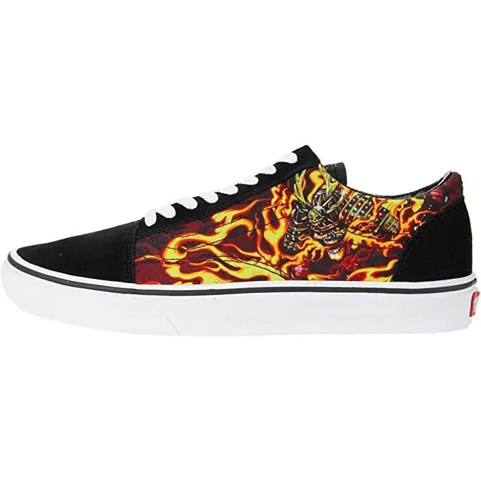 Vans shoes - BLACK FLAME SKULLS - VN0A3WKT44I 2
