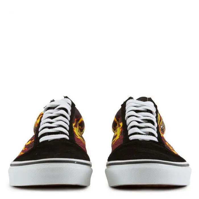 Vans shoes - BLACK FLAME SKULLS - VN0A3WKT44I 4