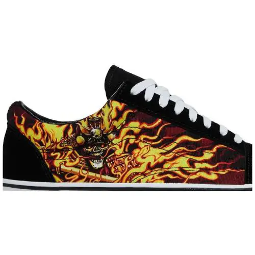 Vans shoes - BLACK FLAME SKULLS - VN0A3WKT44I 3