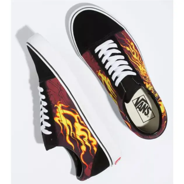 Vans shoes - BLACK FLAME SKULLS - VN0A3WKT44I 7