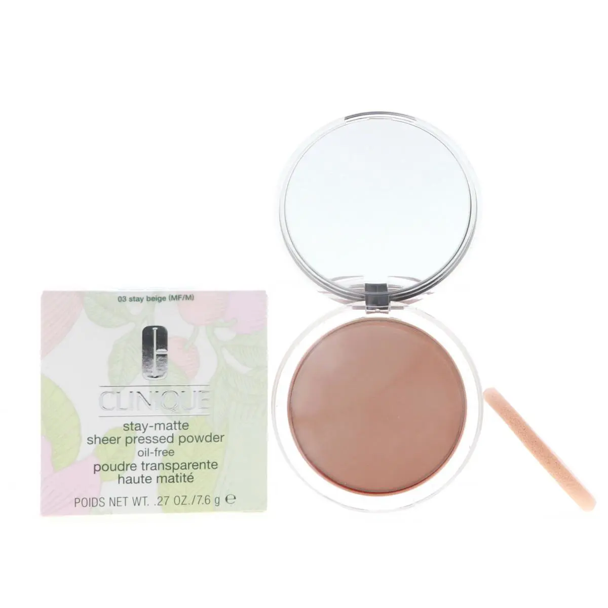 Clinique Stay-matte Sheer Pressed Powder No. 03 Stay Beige 0.27 oz