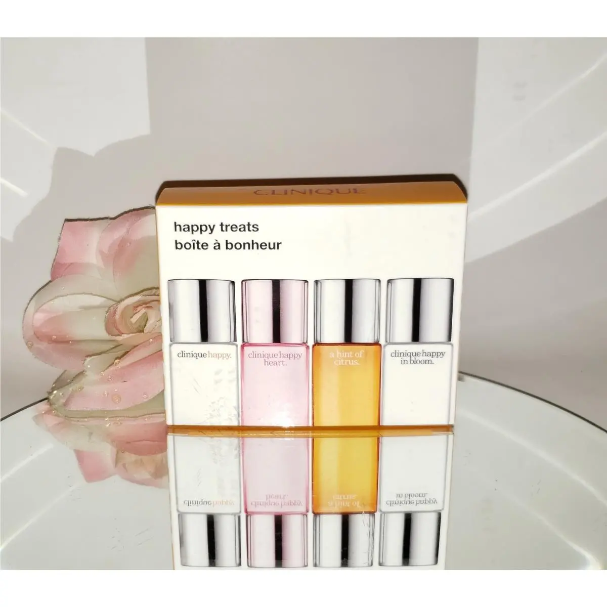 Clinique Happy Treats Heart In Bloom Hint Of Citrus 4pc Parfum Gift Set