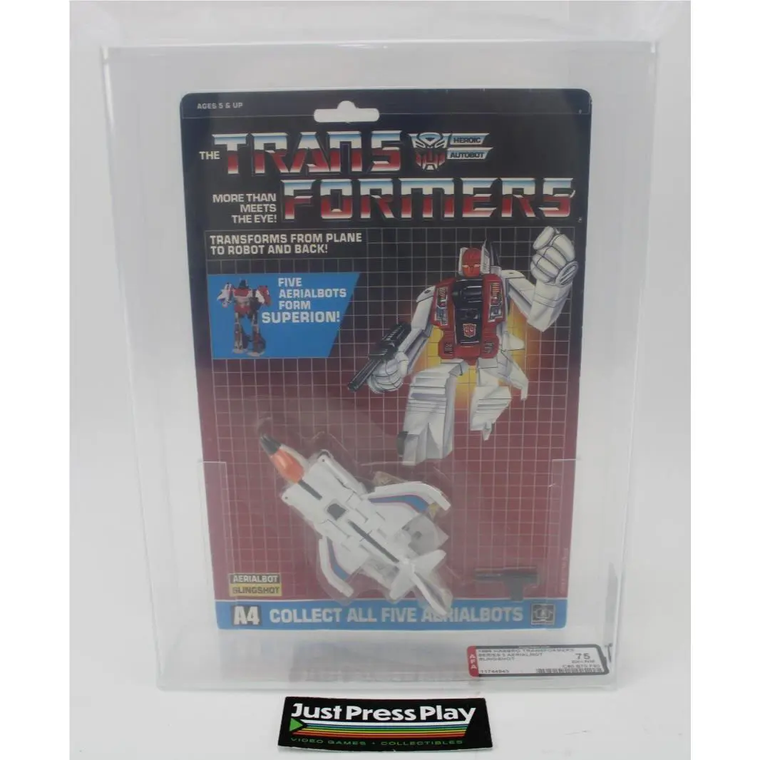 1986 Hasbro Transformers Series 3 Aerialbot Slingshot Moc Afa 75 Ex/nm