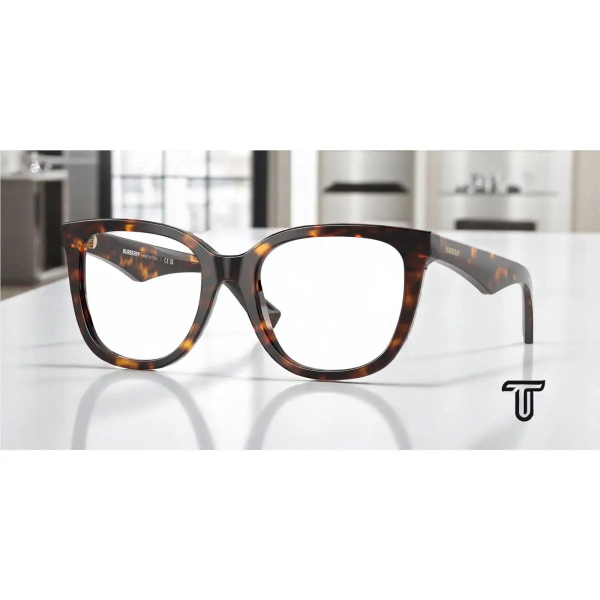 Burberry BE2415 3002 Dark Havana Demo Lens 51 mm Women`s Eyeglasses