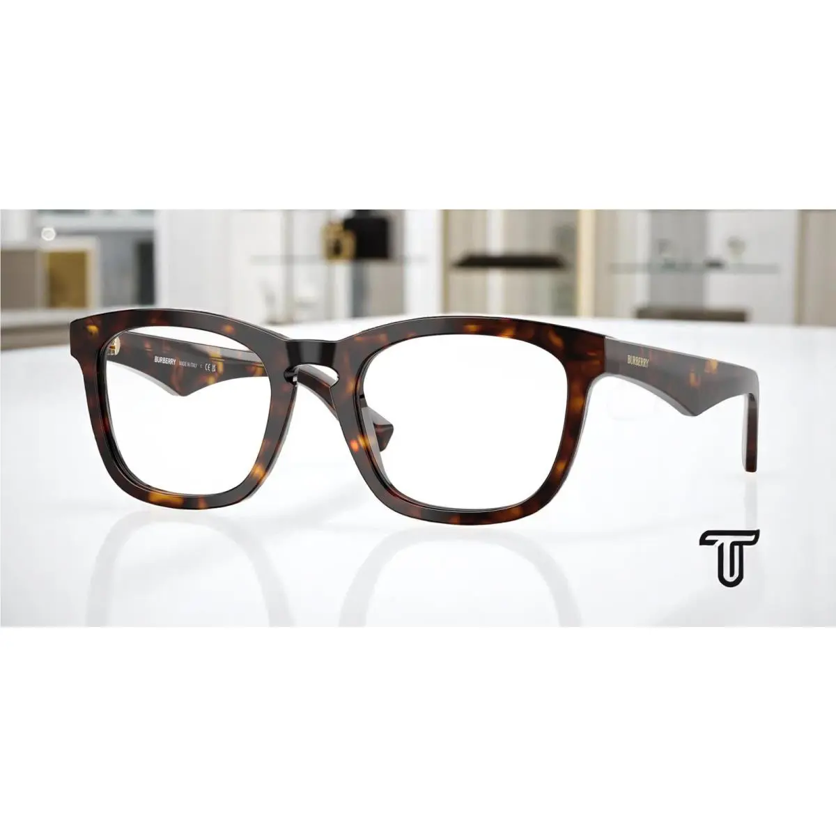 Burberry BE2417 3002 Dark Havana Demo Lens 53 mm Men`s Eyeglasses