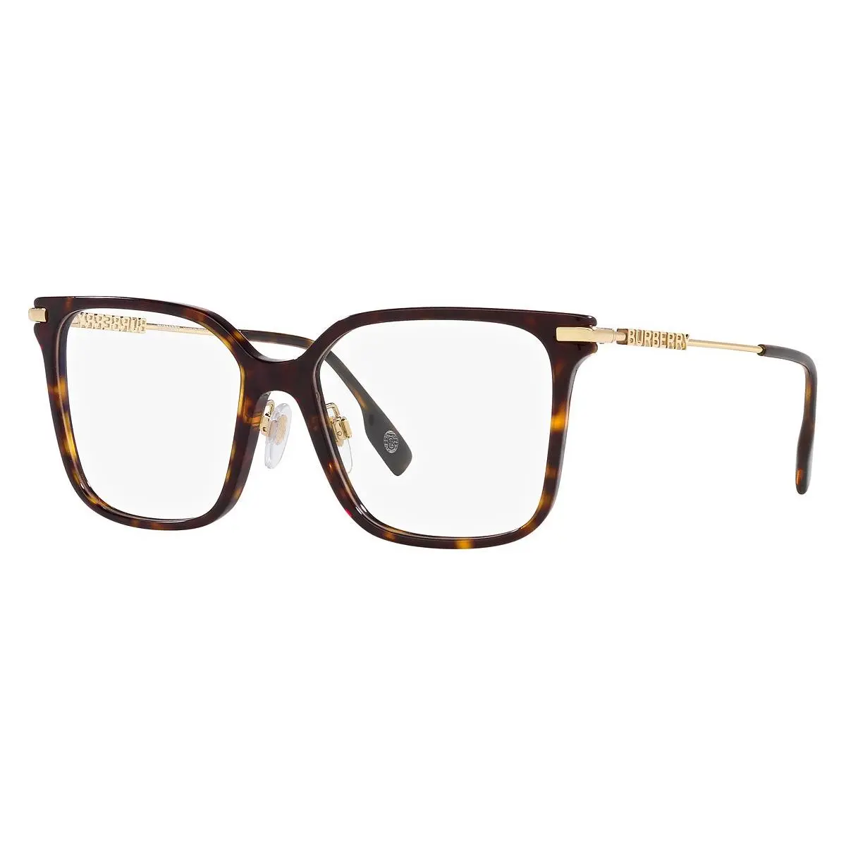 Burberry Square Woman Eyeglasses `0BE2376 `3002 54mm `dark Havana