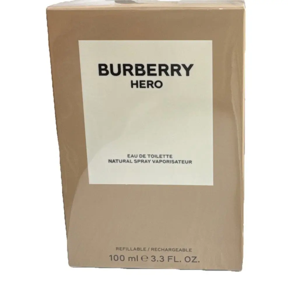 Burberry Hero Eau De Toilette Refillable Spray 100 ml / 3.3 oz Box