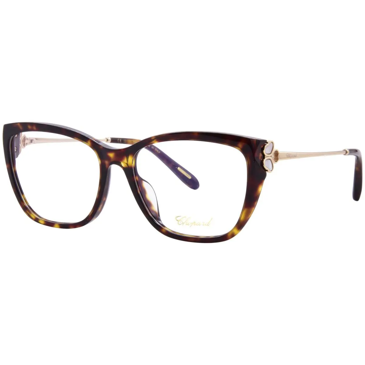 Chopard VCH368V 0909 Eyeglasses Women s Classic Havana Fullrim Square Shape 55mm - Frame: Havana