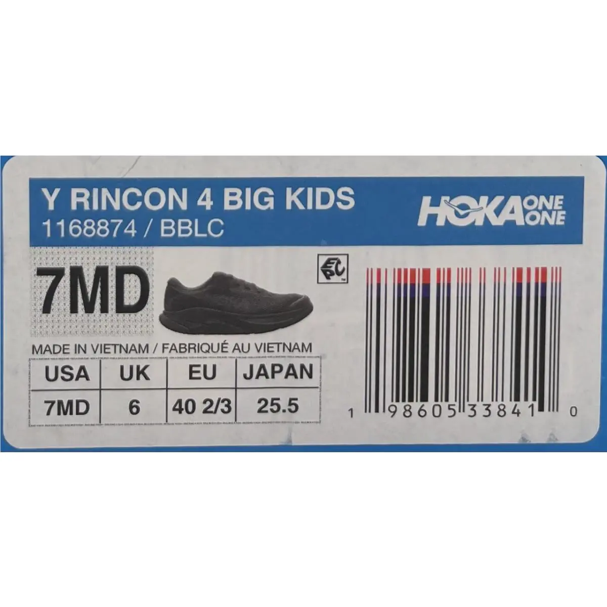 Hoka shoes - Rincon - Rincon - 1168874 - Black (UPC: 198605338410) 1