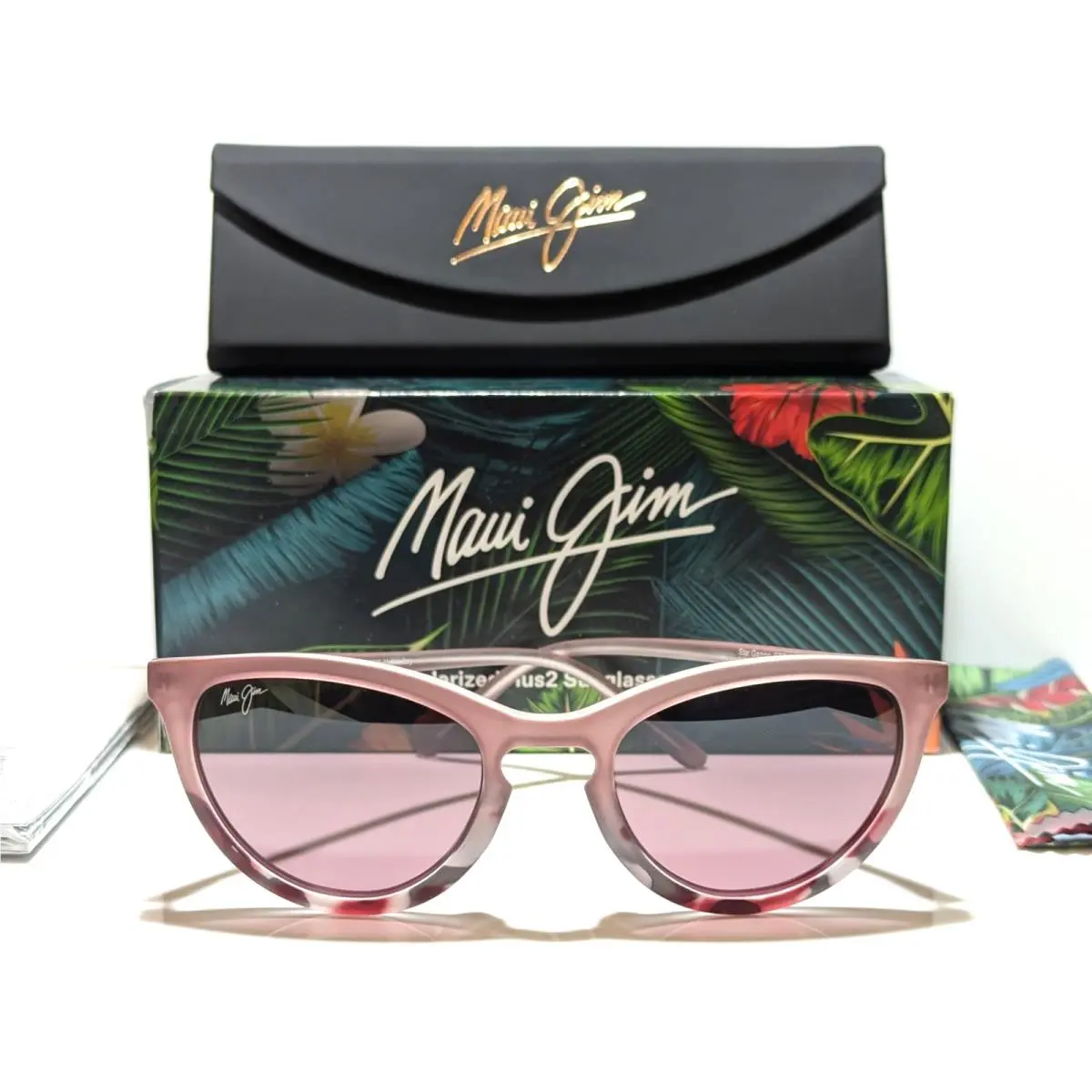 Maui Jim Star Gazing Blush Pink Polarized Maui Rose Lens Sunglass RS813-09D