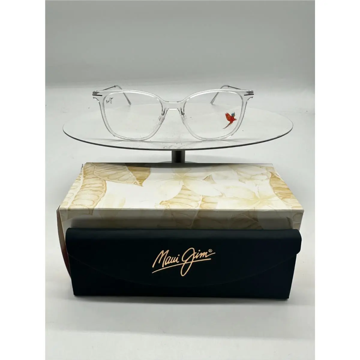 Maui Jim MJO2416-05D White Eyewear Frames with Silver Temples
