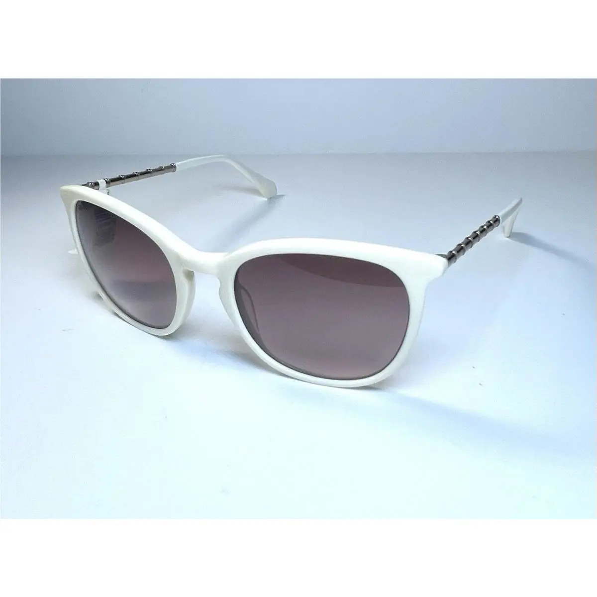 Balmain Paris Small Off White Gold BL2084 Sunglasses + Case