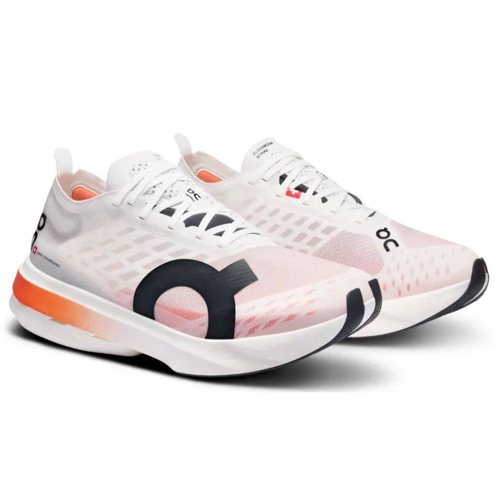 Mens On Running Brand White/flame Cloud Cloudboom Strike OC Shoes 2024 - White/Black