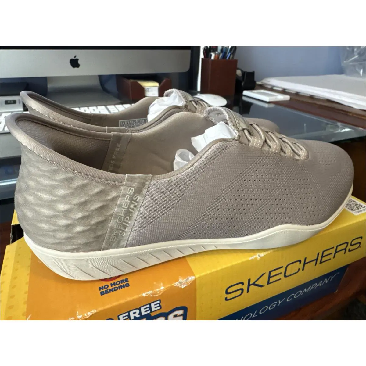 Skechers shoes - Skechers Newbury St-Lightly Slip-Ins Shoe - 100439/TPE - Taupe (UPC: 197627321325) 12