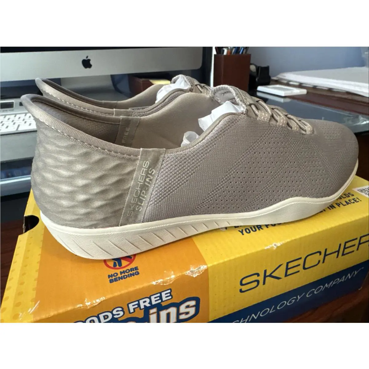 Skechers shoes - Skechers Newbury St-Lightly Slip-Ins Shoe - 100439/TPE - Taupe (UPC: 197627321325) 1