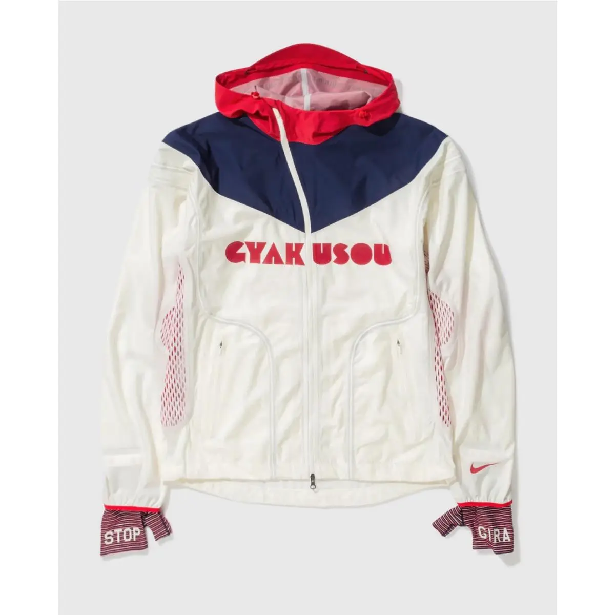 Nike clothing - Nike x Gyakusou Running Jacket - White / Blue - Red 8