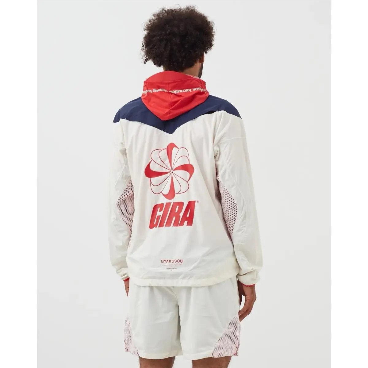 Nike clothing - Nike x Gyakusou Running Jacket - White / Blue - Red 14